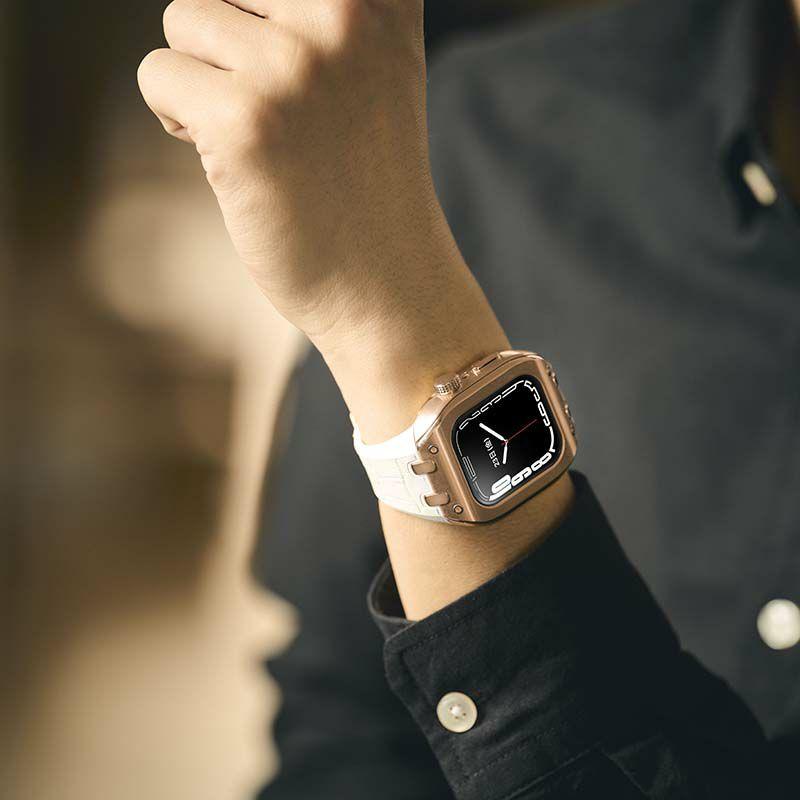 アップル ウォッチ カバー Apple Watch ケース 9!8!7対応 ハンブルリッチ IPcoating WBB0289-005 41mm メンズ レディース ユニセックスの画像
