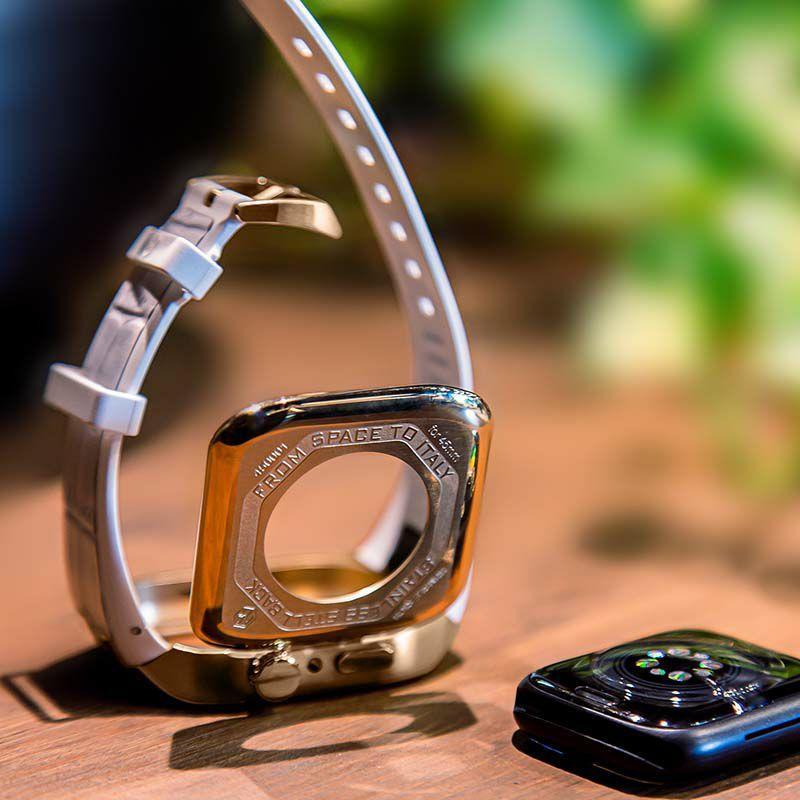 アップル ウォッチ カバー Apple Watch ケース 9!8!7対応 ハンブルリッチ IPcoating WBB0289-005 41mm メンズ レディース ユニセックスの画像