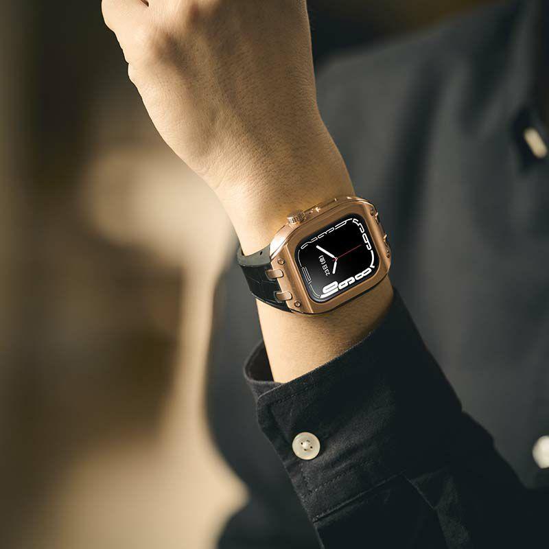 ハンブルリッチ Apple watch ケース 9/8/7 41mm対応 アップル ウォッチ カバー Apple Watch ケース 9/8/7対応