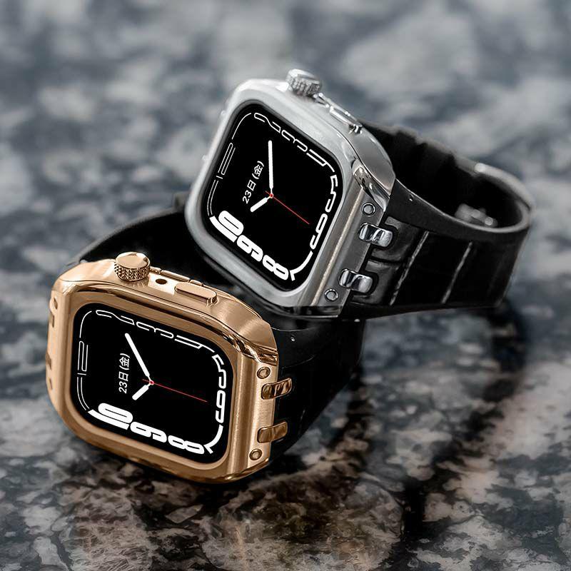 ハンブルリッチ Apple watch ケース 9/8/7 41mm対応 アップル ウォッチ カバー Apple Watch ケース 9/8/7対応