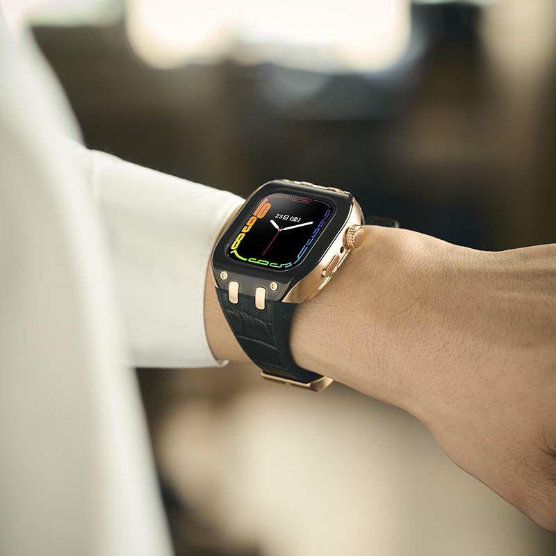 アップル ウォッチ カバー Apple Watch ケース 9!8!7対応 ハンブルリッチ IPcoating WBB0289-009 41mm メンズ レディース ユニセックスの画像