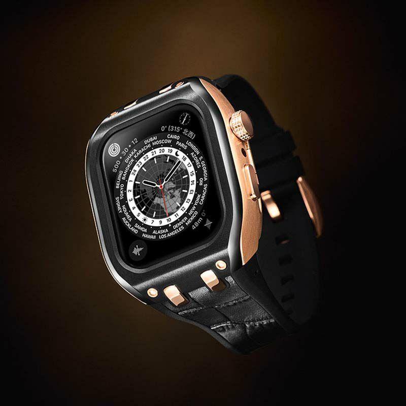 アップル ウォッチ カバー Apple Watch ケース 9!8!7対応 ハンブルリッチ IPcoating WBB0289-009 41mm メンズ レディース ユニセックスの画像