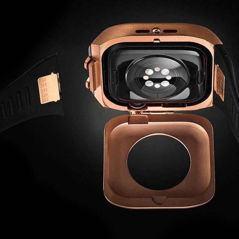 アップル ウォッチ カバー Apple Watch ケース 9!8!7対応 ハンブルリッチ IPcoating WBB0289-009 41mm メンズ レディース ユニセックスの画像