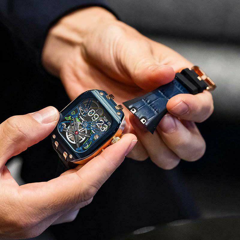 ハンブルリッチ Apple watch ケース 9/8/7 41mm対応 Apple Watch ケース 9/8/7対応 - IPcoating WBB0289-011 41mm
