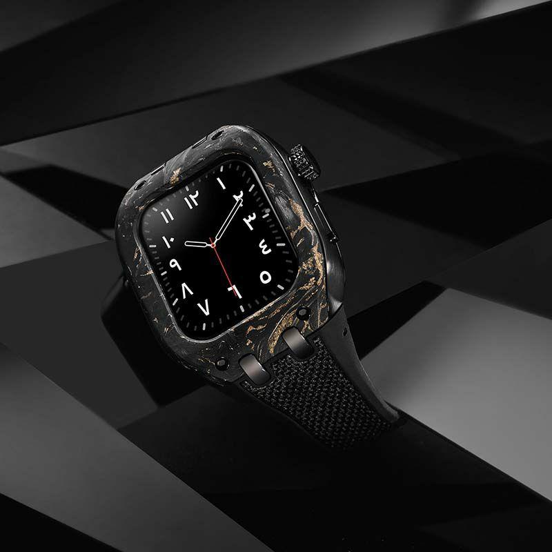 アップル ウォッチ カバー Apple Watch ケース 9!8!7対応 ハンブルリッチ CARBON WBB0289-017 41mm メンズ レディース ユニセックスの画像
