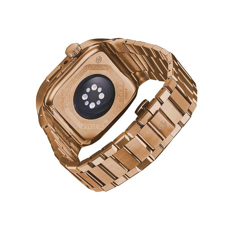 アップル ウォッチ カバー Apple Watch ケース 9!8!7対応 ハンブルリッチ CLASSIC METAL WBB0289-033 41mm メンズ レディースの画像