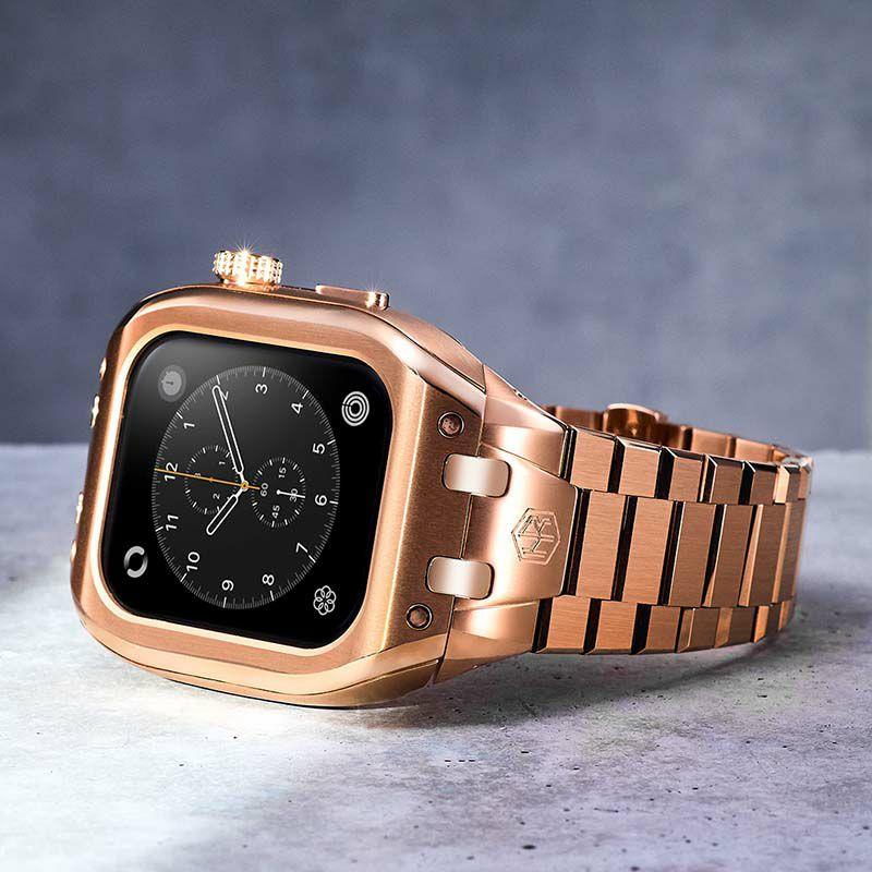 アップル ウォッチ カバー Apple Watch ケース 9!8!7対応 ハンブルリッチ CLASSIC METAL WBB0289-033 41mm メンズ レディースの画像