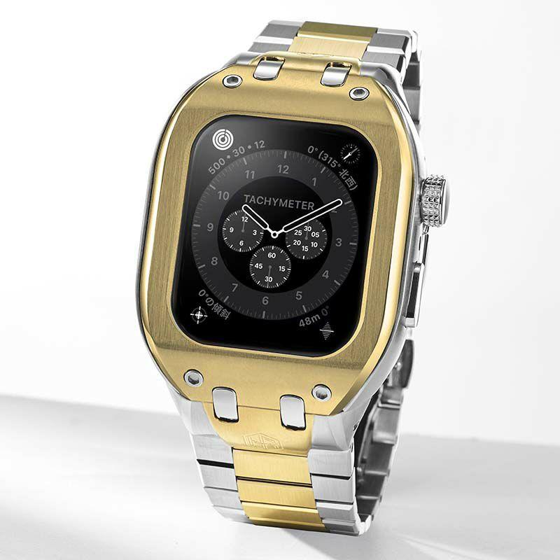 アップル ウォッチ カバー Apple Watch ケース 9!8!7対応 ハンブルリッチ CLASSIC METAL WBB0289-035 41mm メンズ レディースの画像