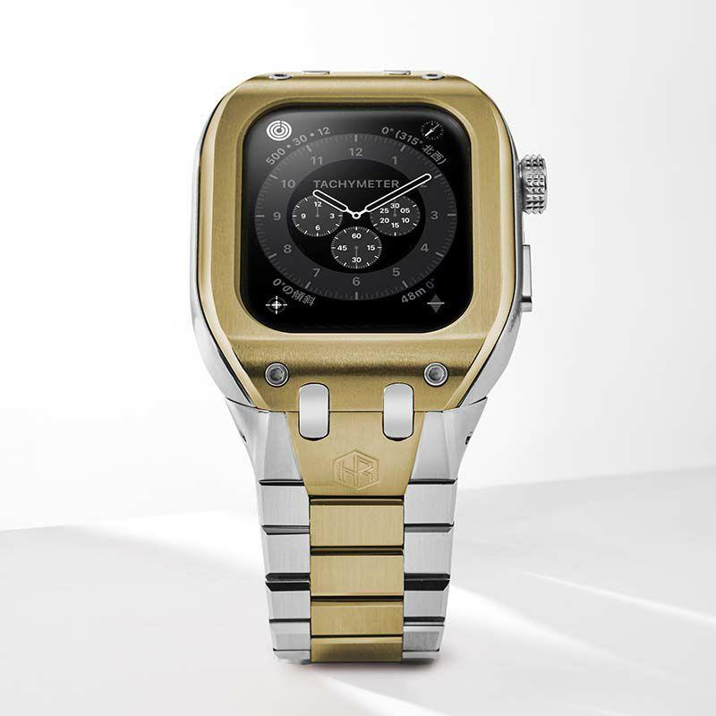 アップル ウォッチ カバー Apple Watch ケース 9!8!7対応 ハンブルリッチ CLASSIC METAL WBB0289-035 41mm メンズ レディースの画像