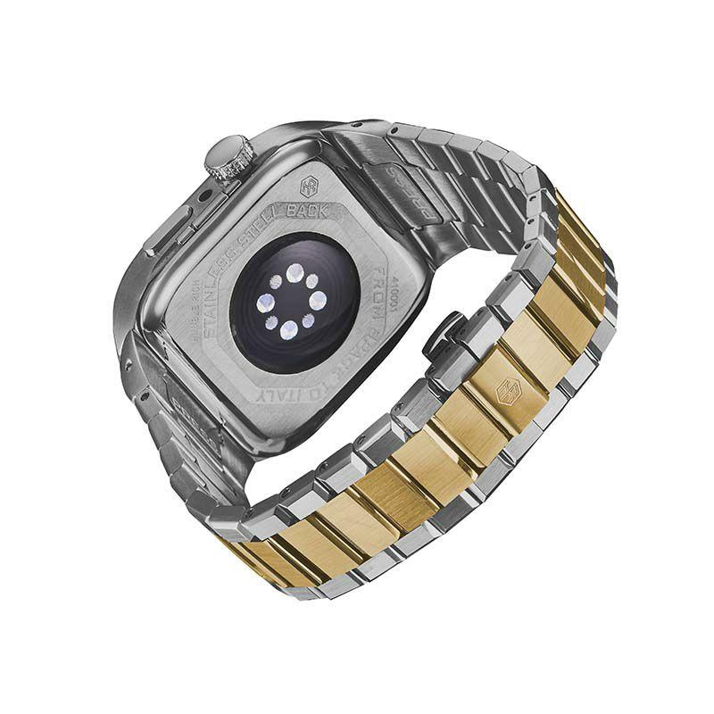 アップル ウォッチ カバー Apple Watch ケース 9!8!7対応 ハンブルリッチ CLASSIC METAL WBB0289-035 41mm メンズ レディースの画像