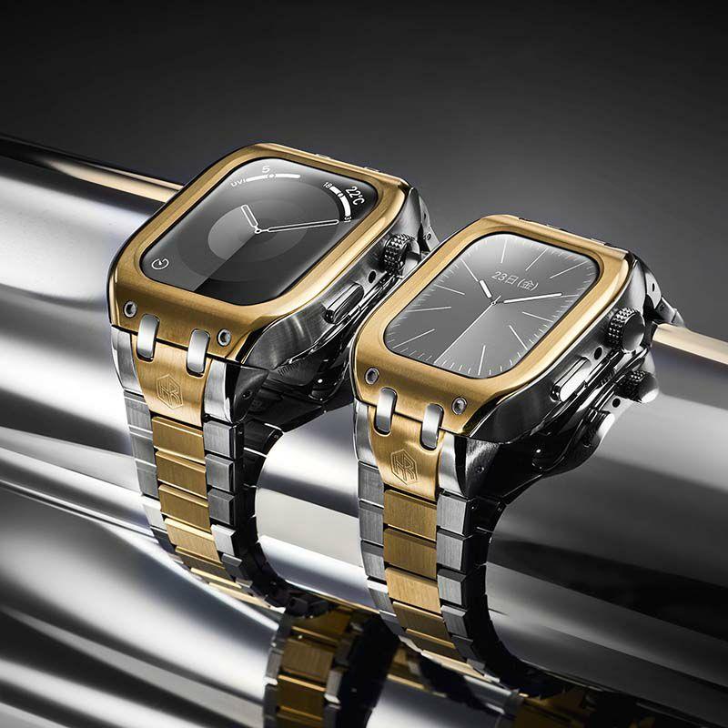 アップル ウォッチ カバー Apple Watch ケース 9!8!7対応 ハンブルリッチ CLASSIC METAL WBB0289-035 41mm メンズ レディースの画像