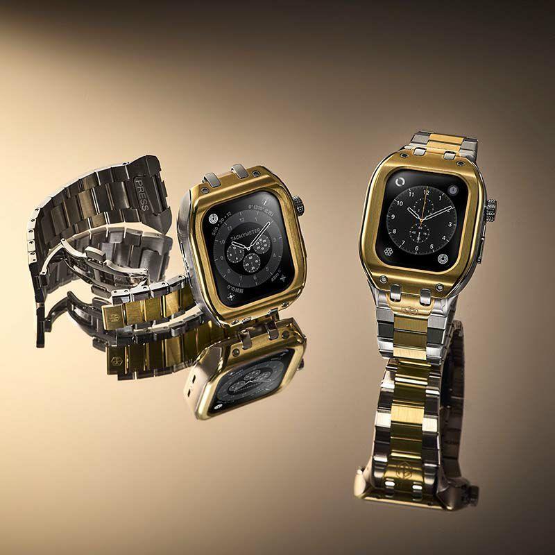 アップル ウォッチ カバー Apple Watch ケース 9!8!7対応 ハンブルリッチ CLASSIC METAL WBB0289-035 41mm メンズ レディースの画像