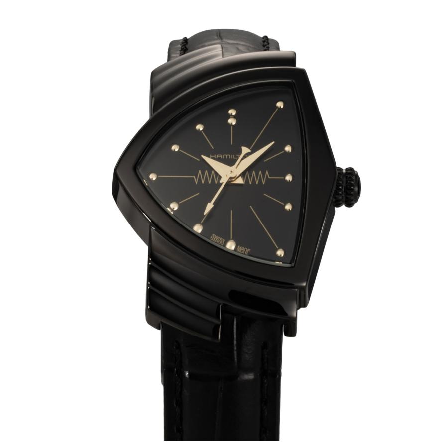 HAMILTON Ventura H24201730 腕時計　オールブラック HAMILTON（ハミルトン） VENTURA クォーツ ユニセックス ブラック