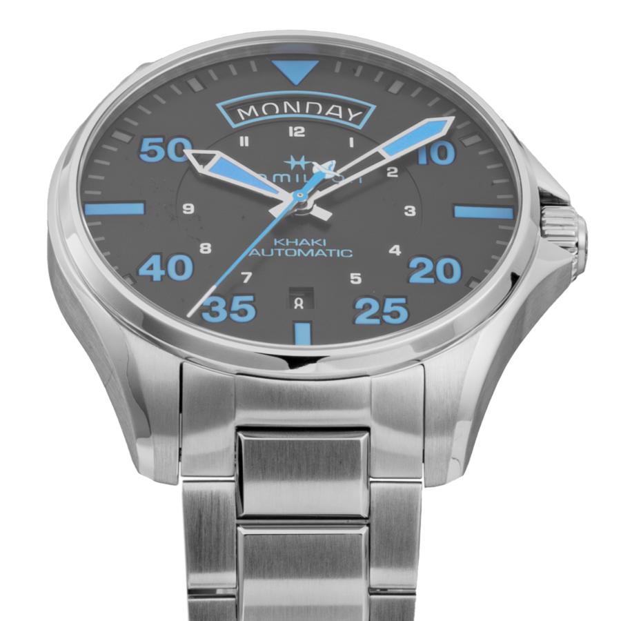 ハミルトン HAMILTON メンズ 時計 KHAKI AVIATION カーキアビエーション 自動巻 ブラック H64625131 爆買の画像
