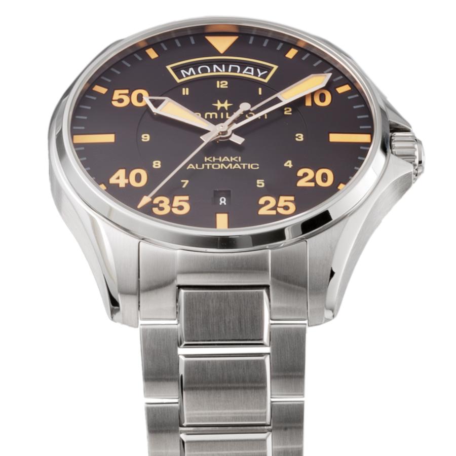 ハミルトン HAMILTON メンズ 時計 KHAKI AVIATION カーキ アビエーション 自動巻 ブラック H64645131 爆買の画像