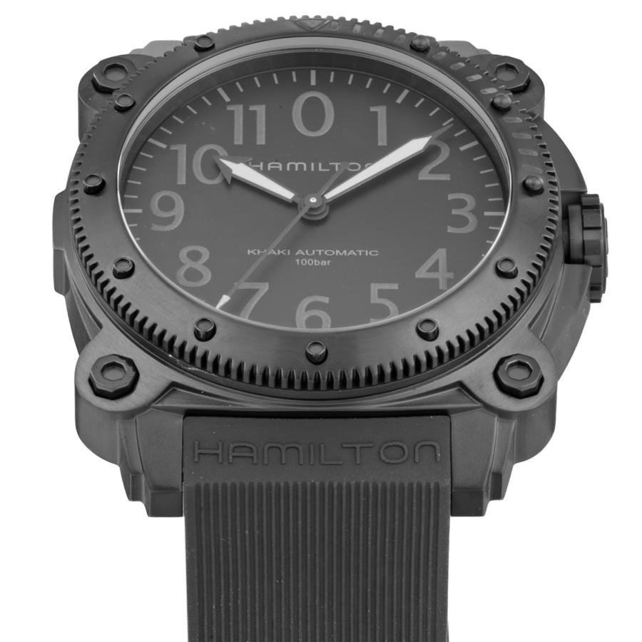 ハミルトン HAMILTON メンズ ビロウゼロ カーキネイビー 自動巻 ブラック H78505330 時計 腕時計 高級腕時計 ブランド｜u-stream-watch｜03