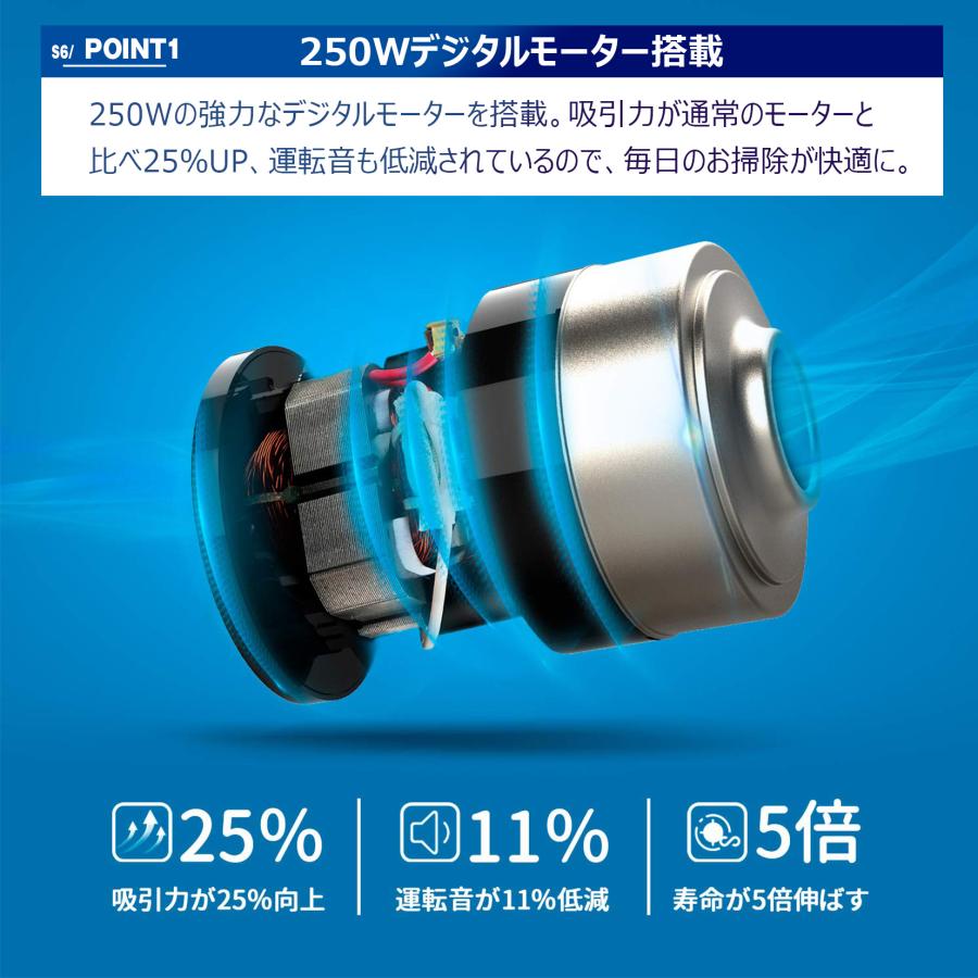 限定SALE】 最新サイクロン式スティック掃除機 INSE インセ S6