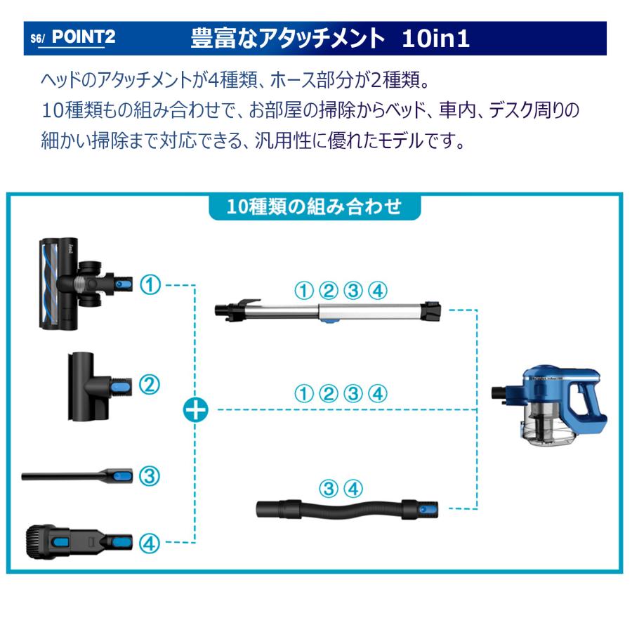 INSE　インセ　S6　サイクロン式コードレス掃除機 Amazon | INSE コードレス掃除機 布団クリーナー スティッククリーナー