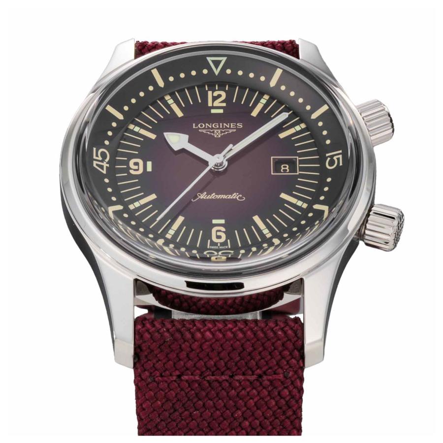 LONGINES ロンジン Legend Diver 自動巻 ユニセックス ボルドー L3