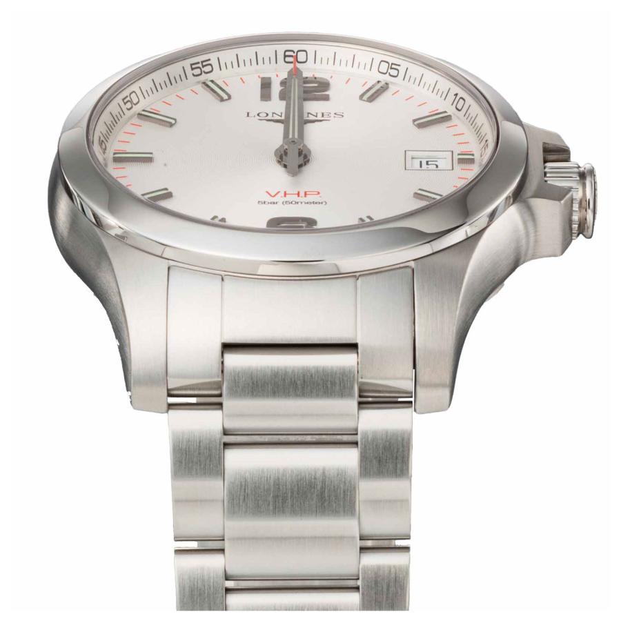 LONGINES ロンジン CONQUEST V.H.P. クォーツ メンズ ホワイト L3.716.4.76.6 時計 腕時計 高級腕時計 ブランド 爆買の画像