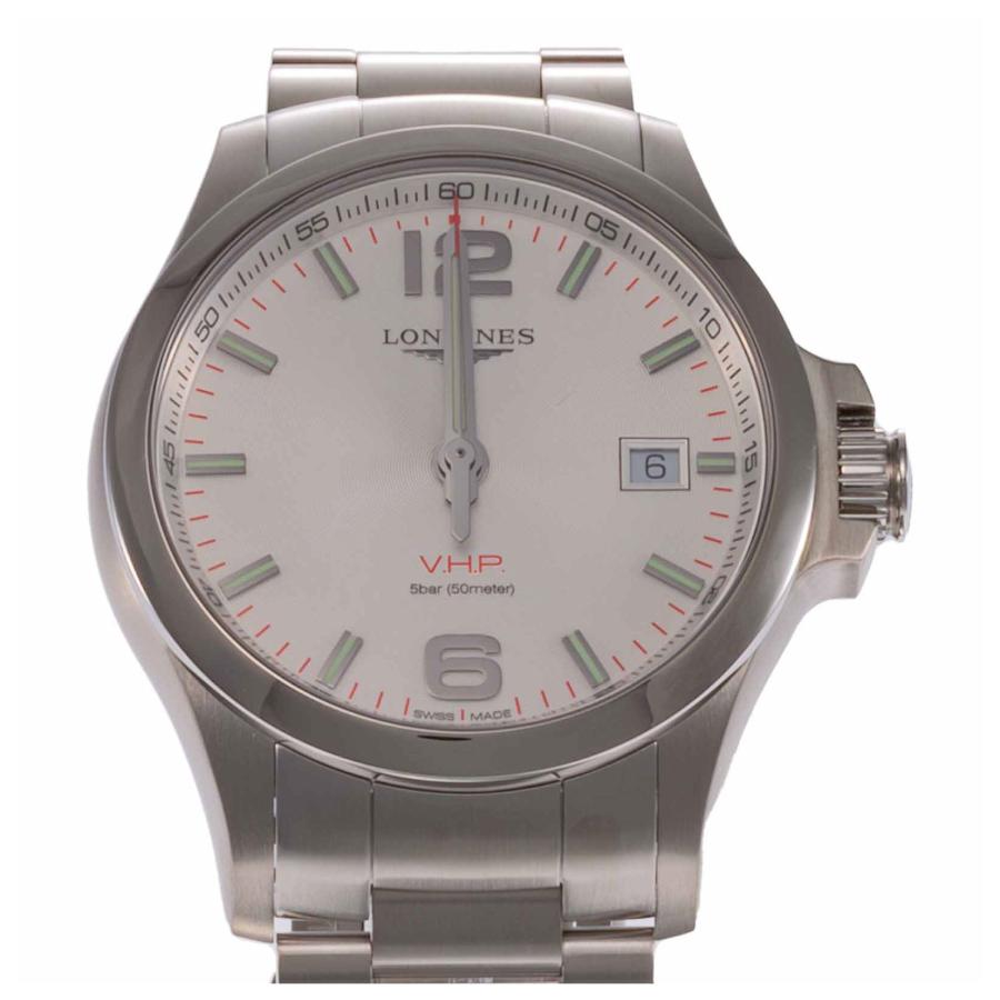 LONGINES ロンジン CONQUEST V.H.P クォーツ メンズ シルバー L3.726.4.76.6 時計 腕時計 高級腕時計 ブランド 爆買の画像