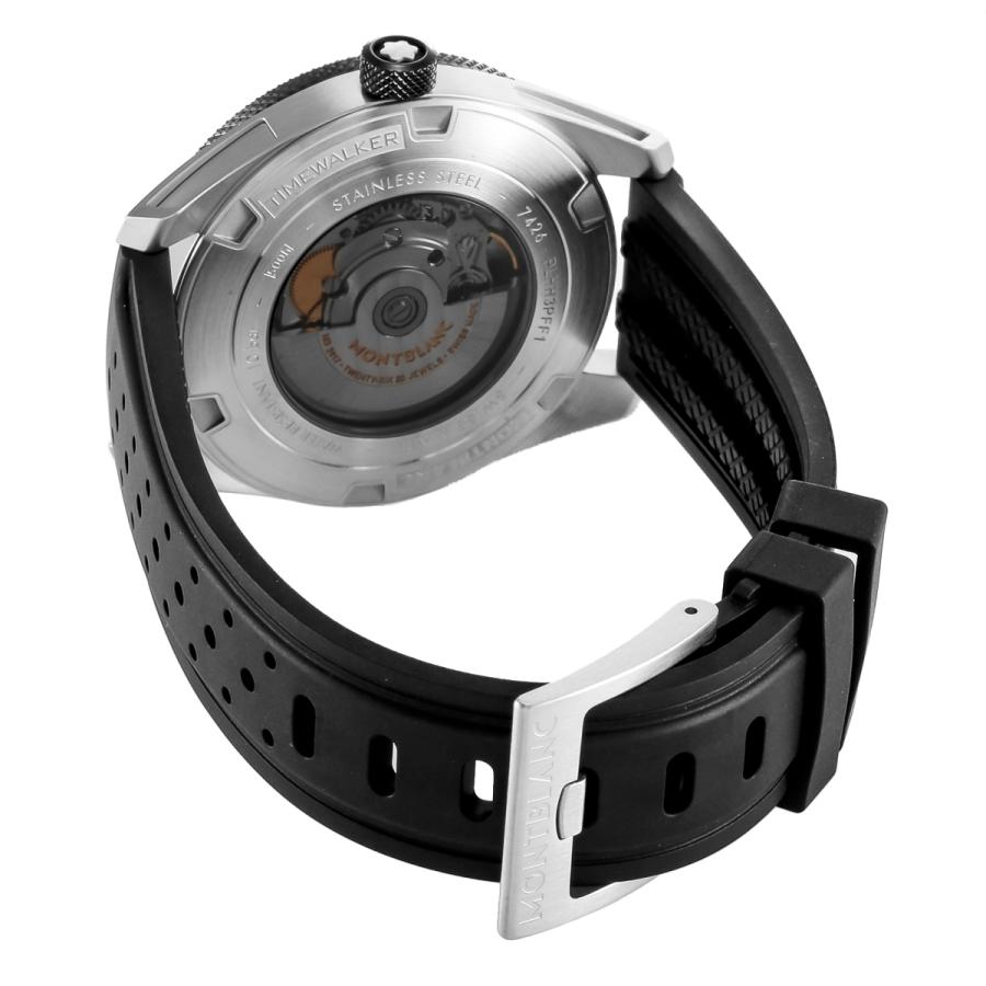 【OUTLET】 モンブラン Montblanc メンズ 時計 TIME WALKER タイムウォーカー 自動巻 ブラック 116059 時計 【箱無し】 爆買の画像