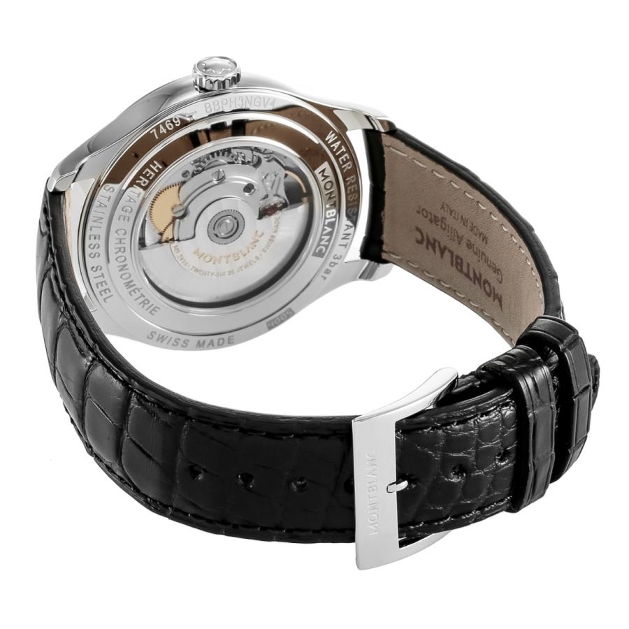 【OUTLET】 モンブラン Montblanc メンズ 時計 HERITAGE ヘリテージ 自動巻 シルバー 118224 時計 高級 【箱無し】 爆買の画像