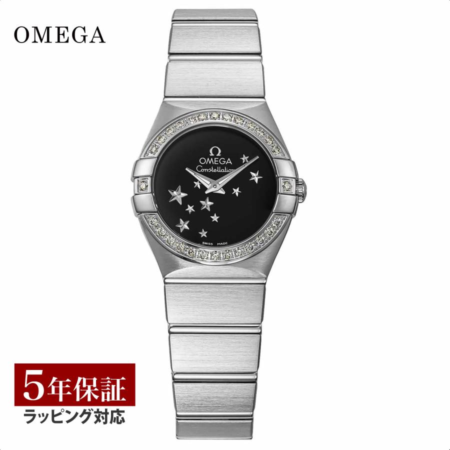 【新品】オメガ OMEGA 腕時計 レディース 123.15.24.60.01.001 コンステレーション クオーツ 24mm CONSTELLATION QUARTZ 24mm クオーツ（Cal.1376） ブラックxシルバー アナログ表示 Constellation（OMEGA） オメガ OMEGA レディース 時計 CONSTELLATION