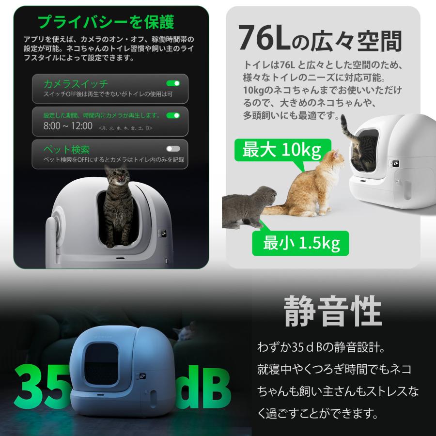 Kkk　 PUROBOT MAX PRO 猫自動トイレ 猫 自動清掃 楽天市場】＼期間限定10%オフ／ 自動トイレ AIカメラ付き