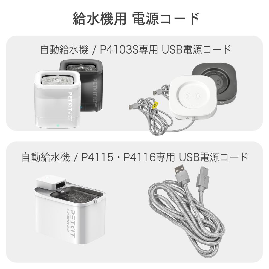 爆買 week最大P20＋7 PETKIT 交換用 電源コード 自動トイレ 自動給餌機
