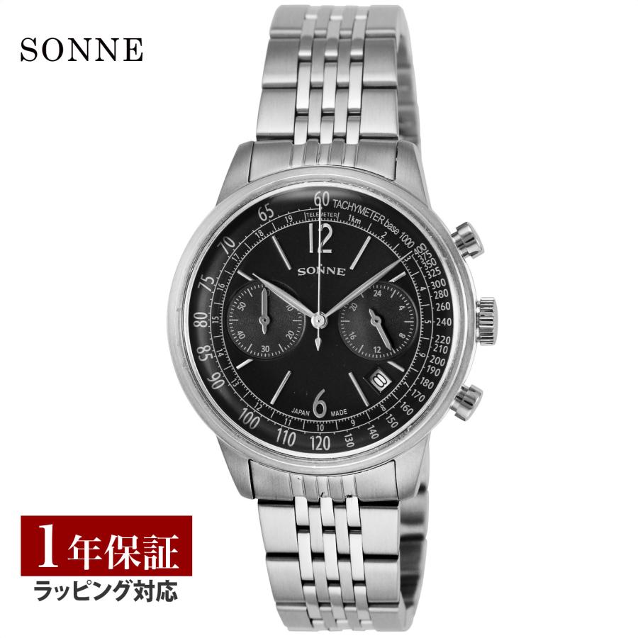 SONNE（ゾンネ） HI002BK HI002 メンズ ブラック クォーツ メーカー 
