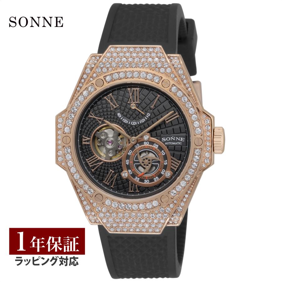 SONNE（ゾンネ） メンズ S031 自動巻 ブラック S031PGZ-BK 時計 高級 