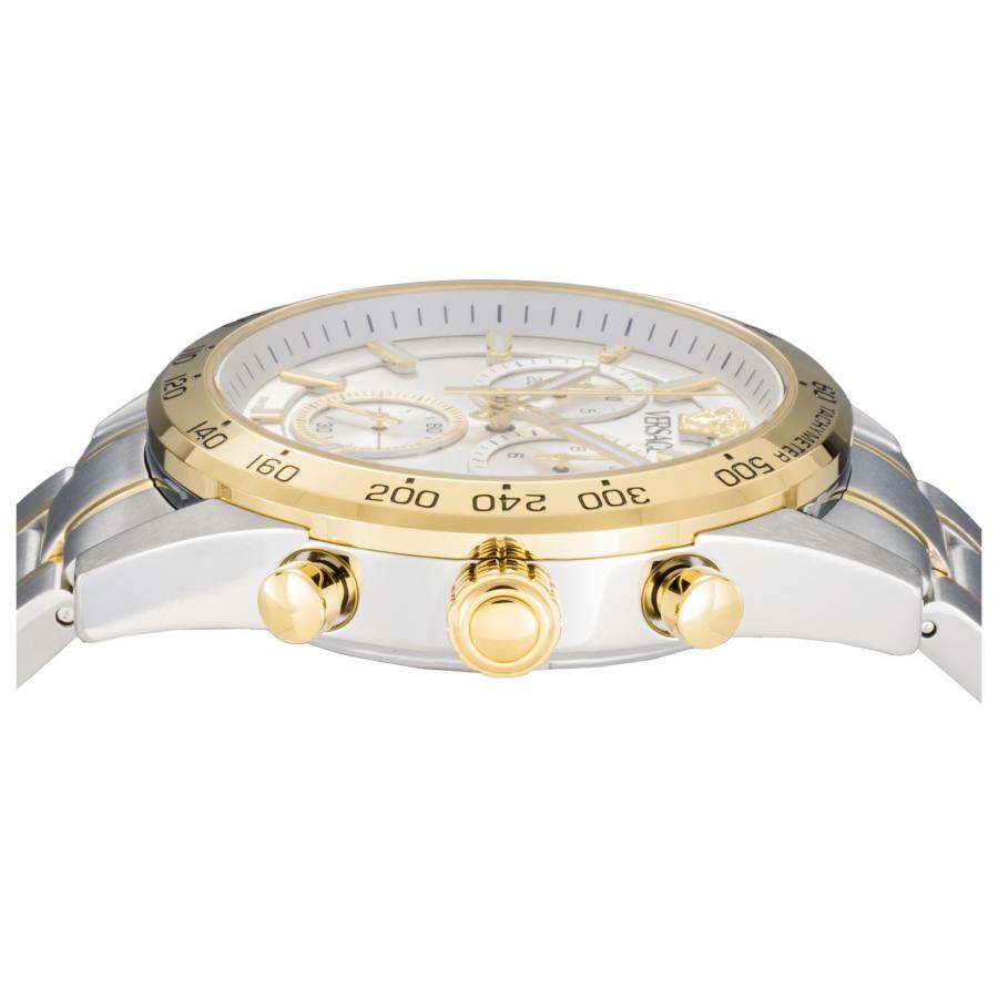 VERSACE ヴェルサーチェ V-CODE CHRONO クォーツ メンズ シルバー VE0CA0224 腕時計 高級 爆買の画像