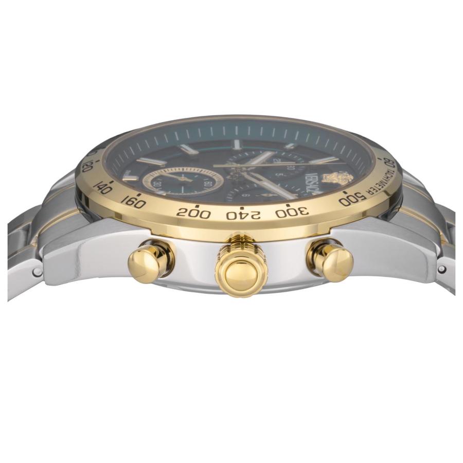 VERSACE ヴェルサーチェ V-CODE CHRONO クォーツ メンズ グリーン VE0CA0324 腕時計 高級 爆買の画像