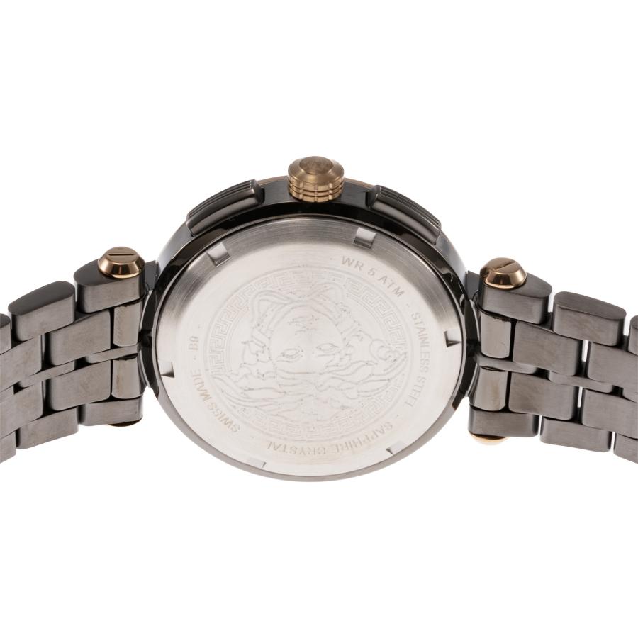 VERSACE ヴェルサーチ AION Chrono gent アイオンクロノジェント クォーツ式 ブラック文字盤 45mm 腕時計 ブラック/ゴールド VE6CA0723 VERSACE（ヴェルサーチェ） ヴェルサーチ メンズ 時計 AION Chrono