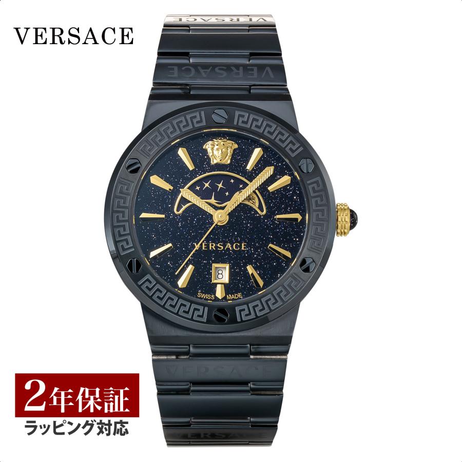 VERSACE レディース 時計 ゴールド/ネイビー VERSACE（ヴェルサーチェ） ＼P最大21倍／ VERSACE GRECA クォーツ