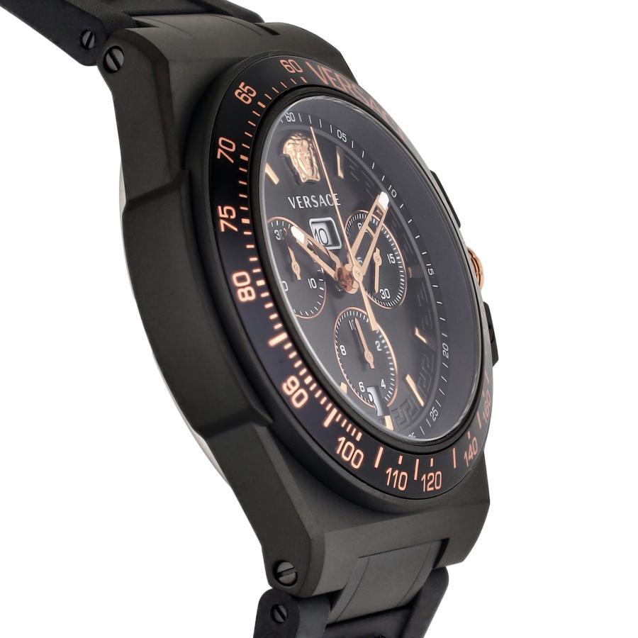 VERSACE ヴェルサーチェ GRECA EXTREME CHRONO クォーツ メンズ ブラック VE7H00323 時計 高級 爆買の画像