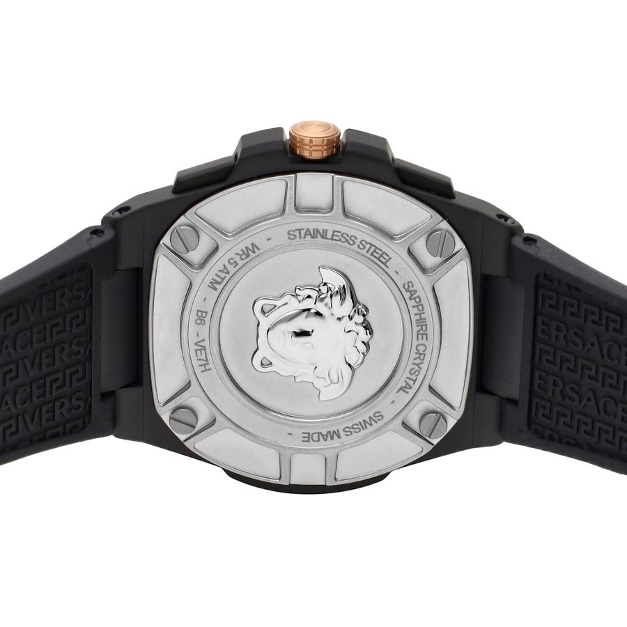VERSACE ヴェルサーチェ GRECA EXTREME CHRONO クォーツ メンズ ブラック VE7H00323 時計 高級 爆買の画像