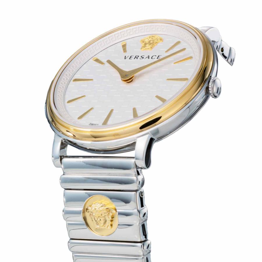 ヴェルサーチェ VERSACE レディース 時計 ブイエターナル V ETERNAL クォーツ シルバー VE8104922 爆買の画像