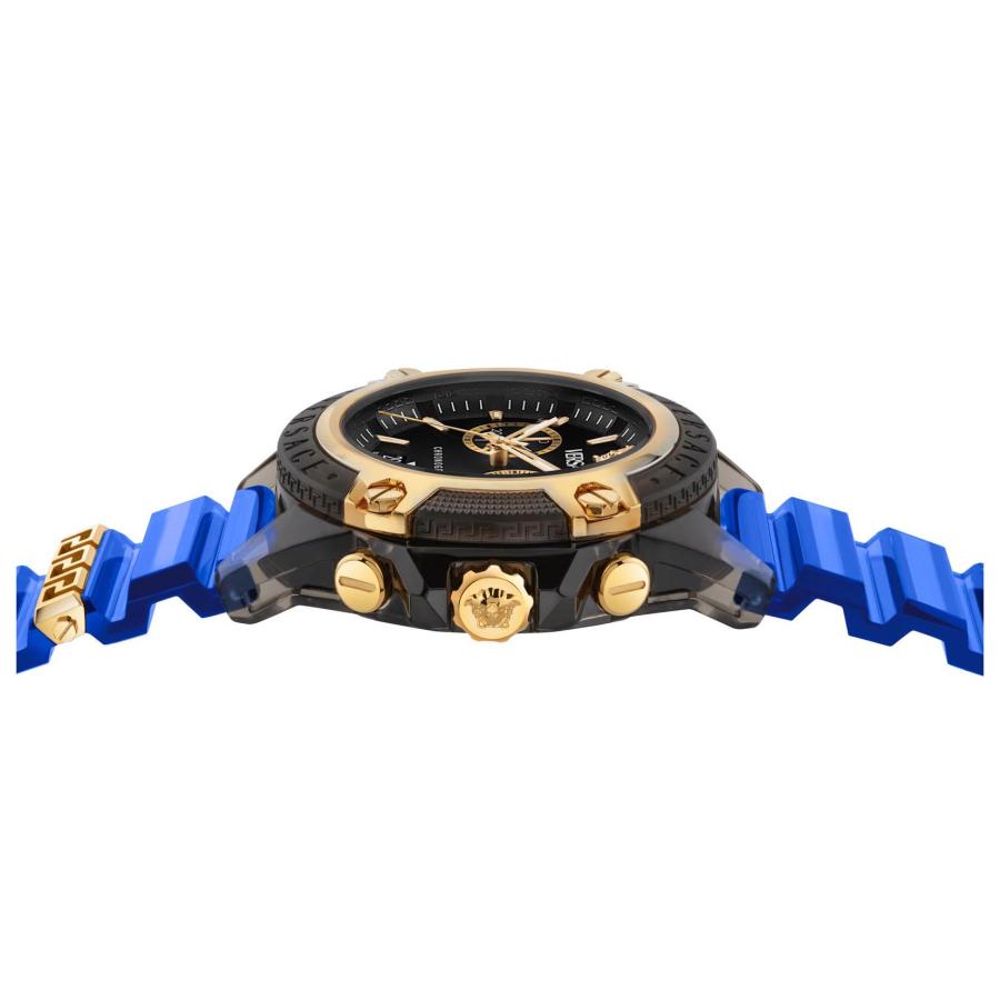 VERSACE ヴェルサーチェ ICON ACTIVE クォーツ メンズ ブラック VE8P00925 腕時計 高級 爆買の画像
