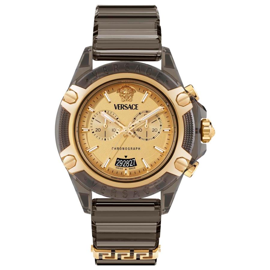 VERSACE ヴェルサーチェ ICON ACTIVE クォーツ メンズ ゴールド VE8P01025 腕時計 高級 爆買の画像