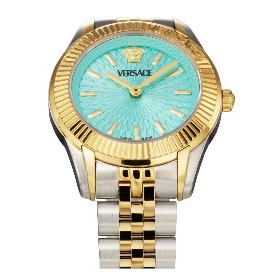 VERSACE ヴェルサーチェ GRECA TIME LADY クォーツ レディース ライトブルー VE9CA1025 腕時計 高級 爆買の画像