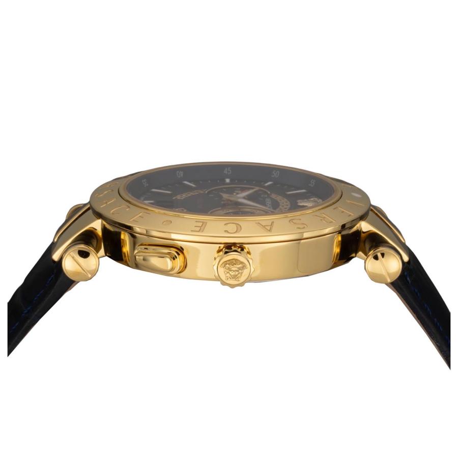 VERSACE ヴェルサーチェ DUAL TIME クォーツ メンズ ブルー VEBV00219 腕時計 高級 爆買の画像