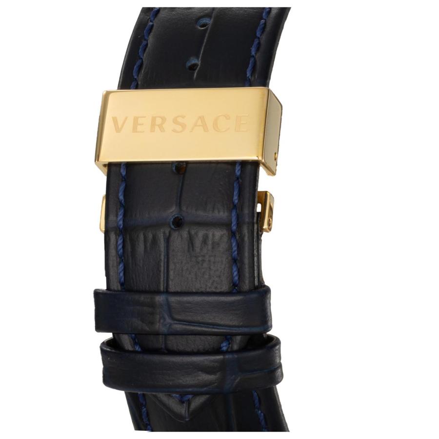 VERSACE ヴェルサーチェ DUAL TIME クォーツ メンズ ブルー VEBV00219 腕時計 高級 爆買の画像