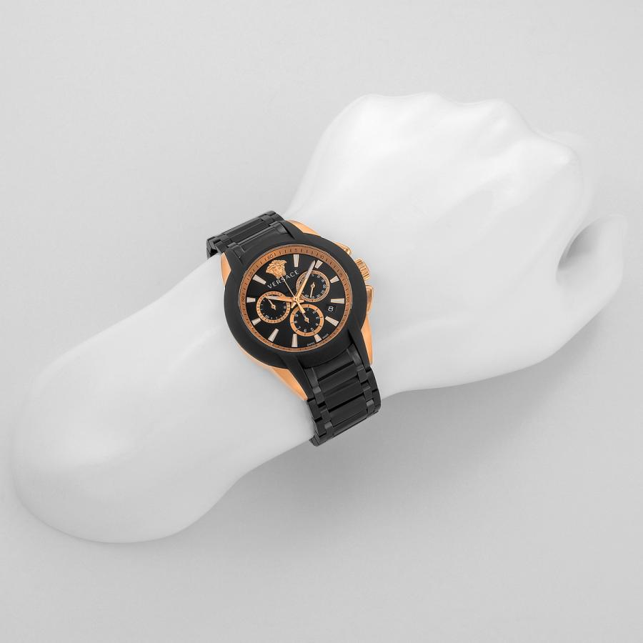 ヴェルサーチェ ヴェルサーチ VERSACE メンズ 時計 CHARACTER CHRONO クォーツ ブラック VEM800418 腕時計 爆買の画像