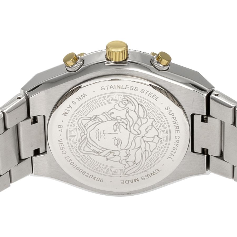 ヴェルサーチェ ヴェルサーチ VERSACE メンズ 時計 SPORTY GRECA スポーティー グレカ クォーツ ブラック VESO01223 時計 爆買の画像