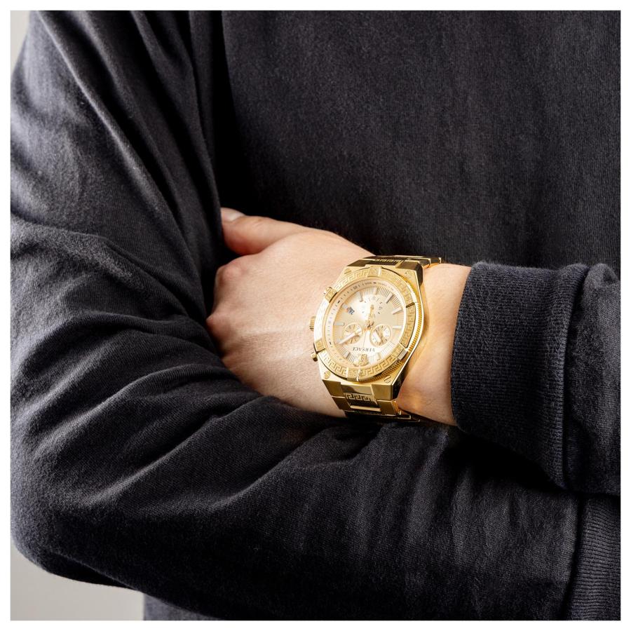 VERSACE（ヴェルサーチェ） SPORTY GRECA クォーツ メンズ ゴールド