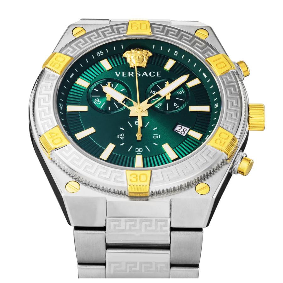 VERSACE ヴェルサーチェ SPORTY GRECA クォーツ メンズ グリーン VESO01524 腕時計 高級 爆買の画像