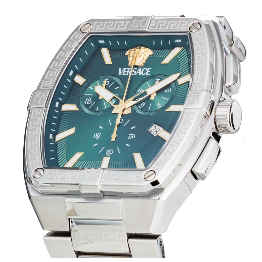 VERSACE ヴェルサーチェ SPORTY TonEAU GRECA クォーツ メンズ グリーン VESP01025 時計 腕時計 高級 爆買の画像
