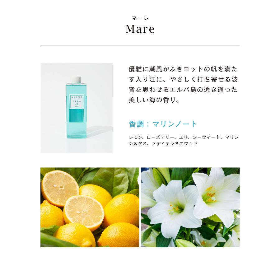 アクア デル エルバ ACQUA DELL ELBA ディフューザー リフィル 500ml